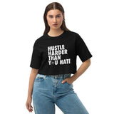 Hustle Loose drop shoulder crop top