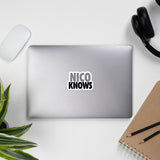 Nico Knows Bubble-free stickers