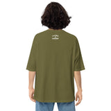 Hustle Harder Unisex oversized t-shirt Tan / Olive