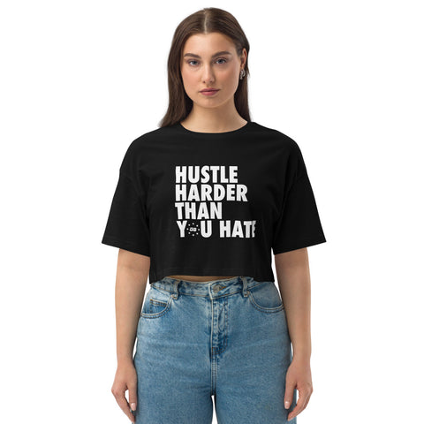 Hustle Loose drop shoulder crop top