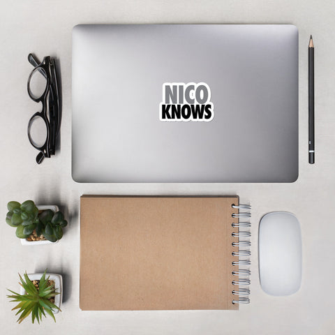 Nico Knows Bubble-free stickers