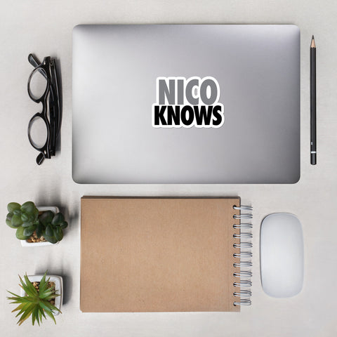 Nico Knows Bubble-free stickers