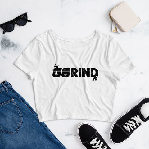 GRIND Women’s Crop Tee WHITE