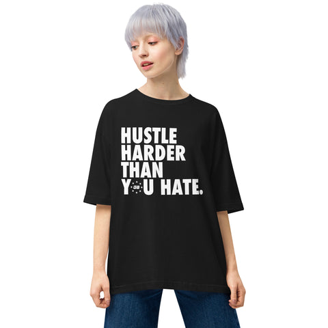 Hustle Harder Unisex oversized t-shirt